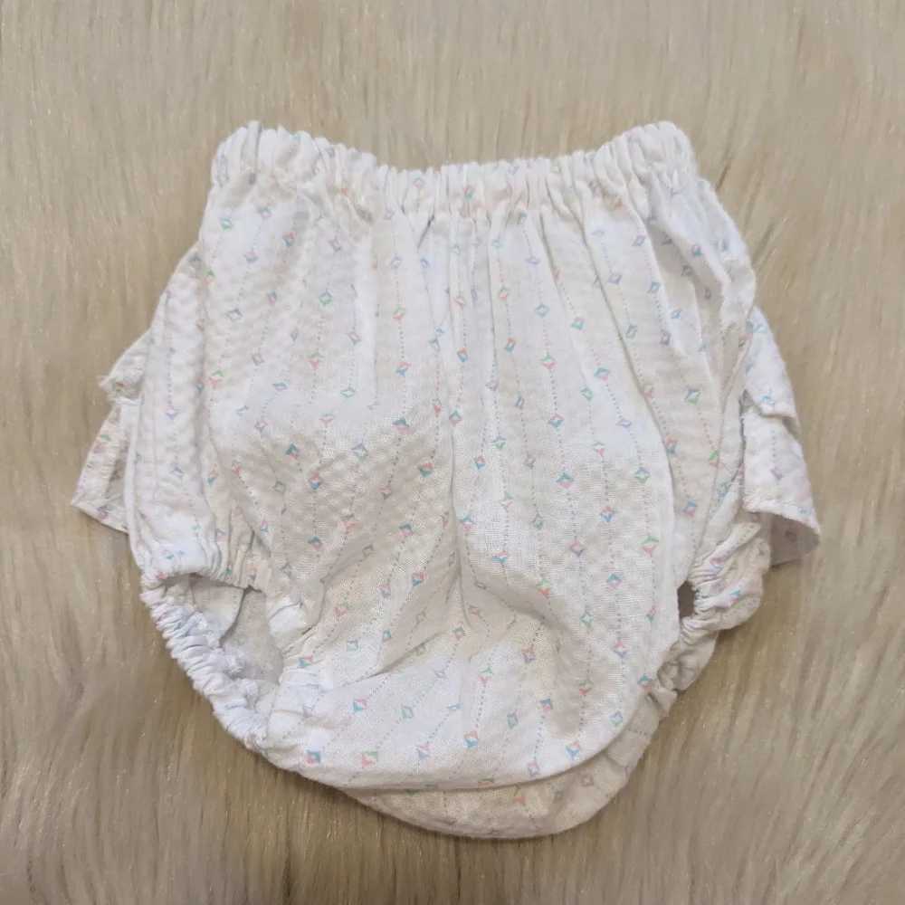 Vintage 80s ruffle butt diaper cover 3-6 M
